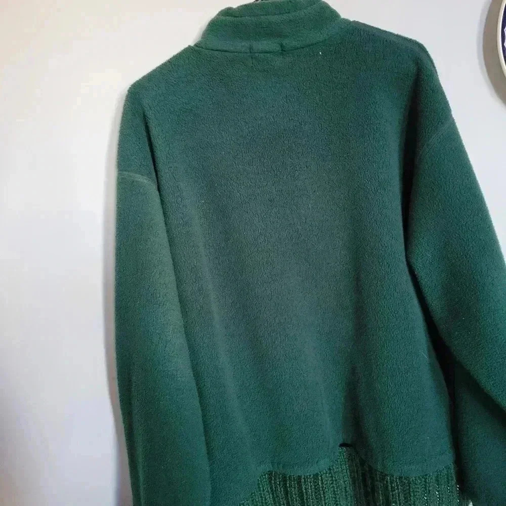Womans Large English Bay Sportswear  Fleese Jacket Dark Green - Picture 2 of 8